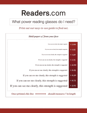 Diopter Chart  Form