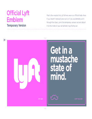 Lyft Emblem PDF  Form