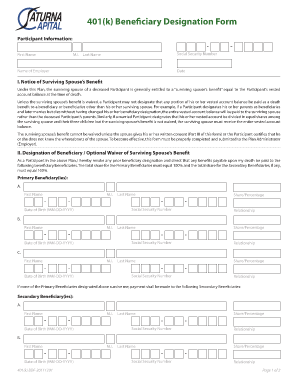 Ups 401k Savings Plan Beneficiary De Form