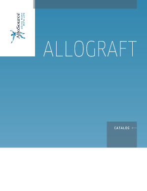 Allosource Catalog  Form