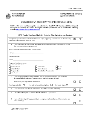 Sinp Generic Formscom