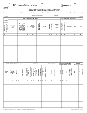 Fillable Census Forms