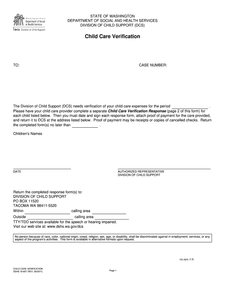 Dshs 18 607  Form