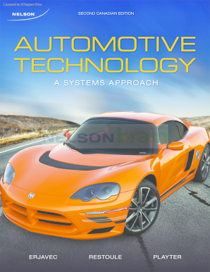 Automotive Technology a Systems Approach PDF  Form
