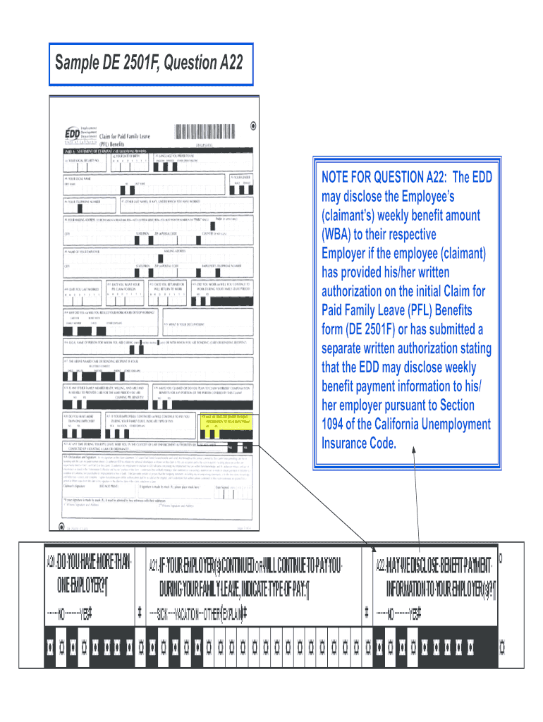 De 2501f  Form