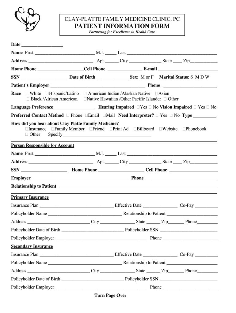 Patient Chart PDF  Form