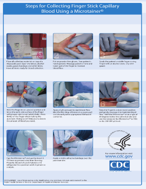 Capillary Puncture Procedure Illustration  Form