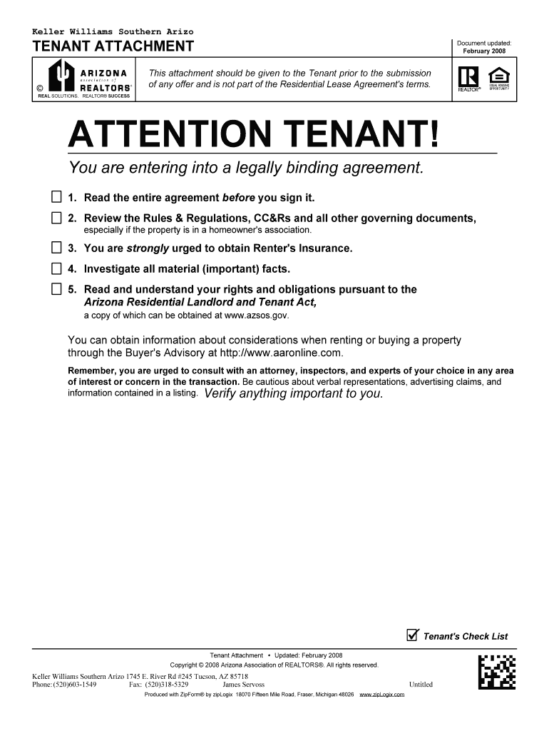 Arizona Residential Lease Agreement Zipl Ogix Com  Form