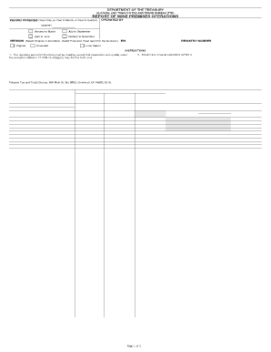 Problems with Ttb F 5120 17  Form