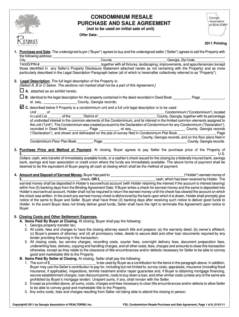  Condominium Resale Purchase 2011-2024