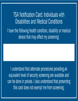 Tsa  Form