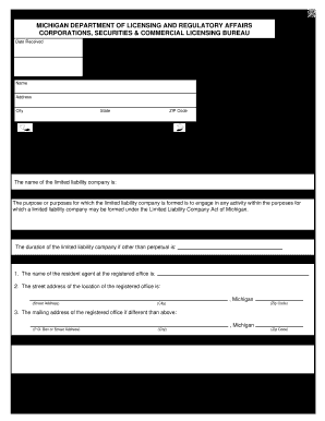  Michigan Llc Form 700 2020