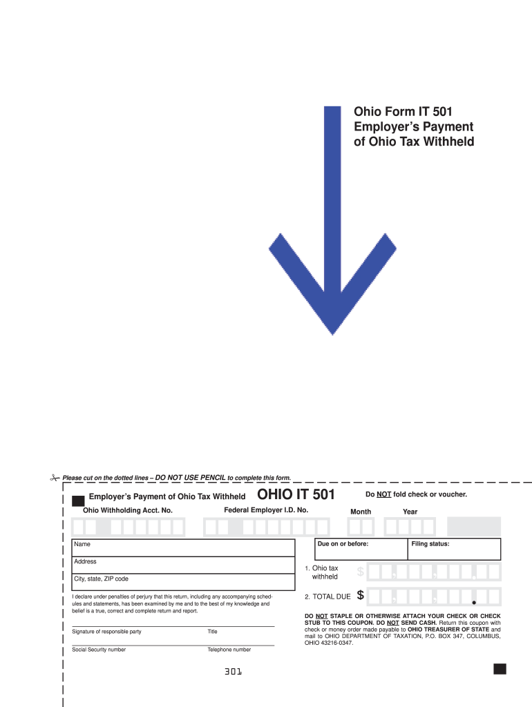 Ohio it 501  Form