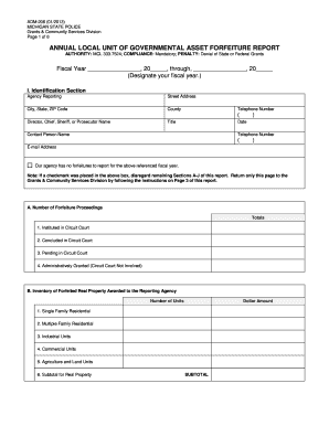 Michigan State Police Adm 206 Form