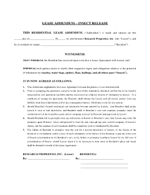 Lease Release Form