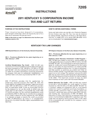 Ky 720s Instructions Form