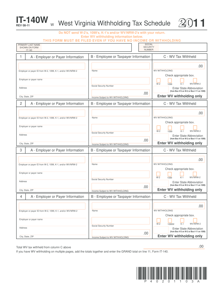  It140w Form 2017