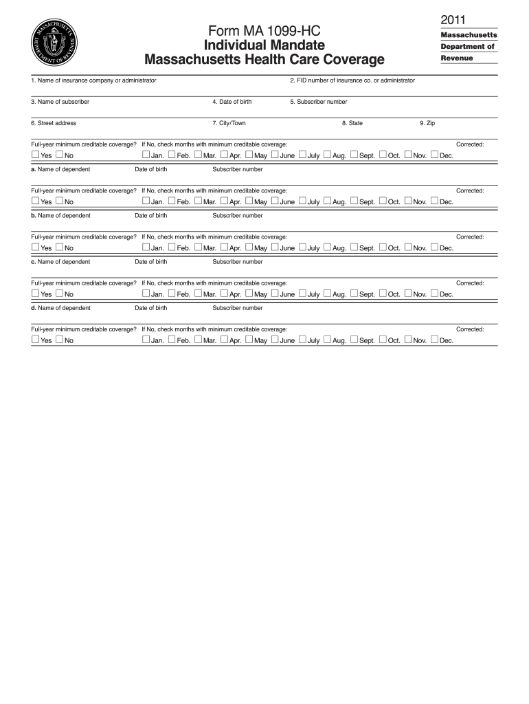  Form Ma 1099 Hc 2019