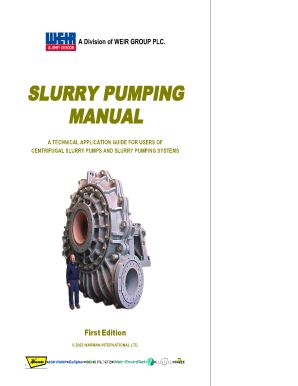 Weir Pump Catalogue PDF  Form