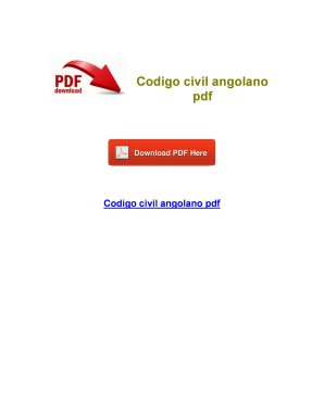 C Digo Civil Angolano PDF  Form