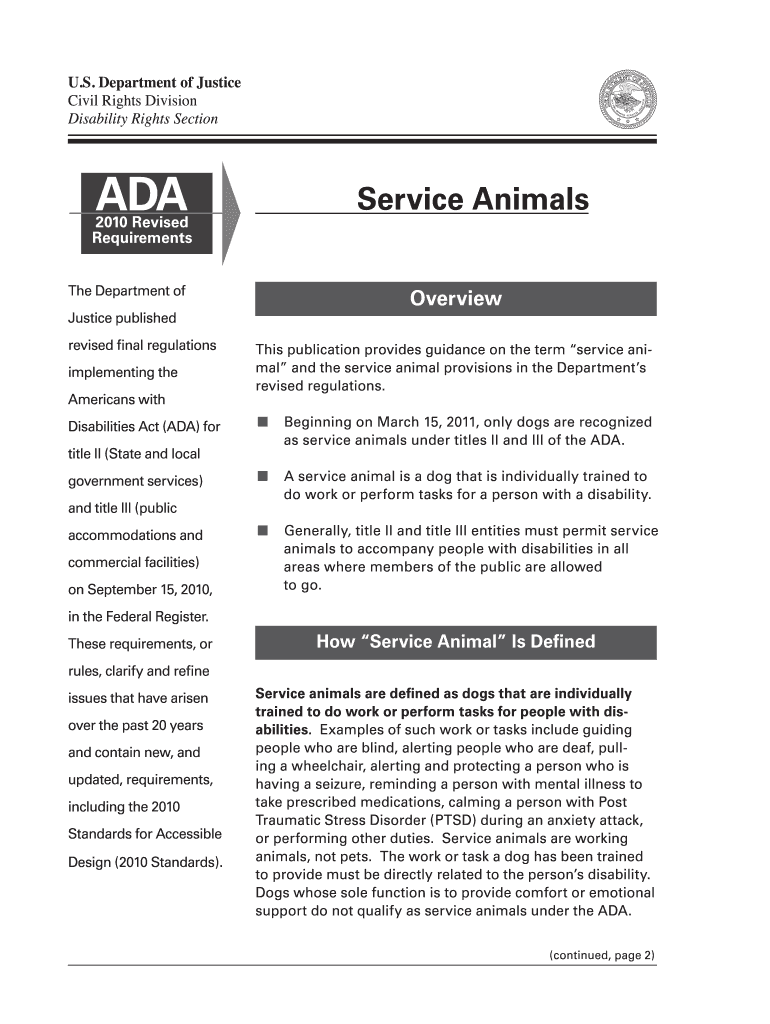Get and Sign Service Animals Form