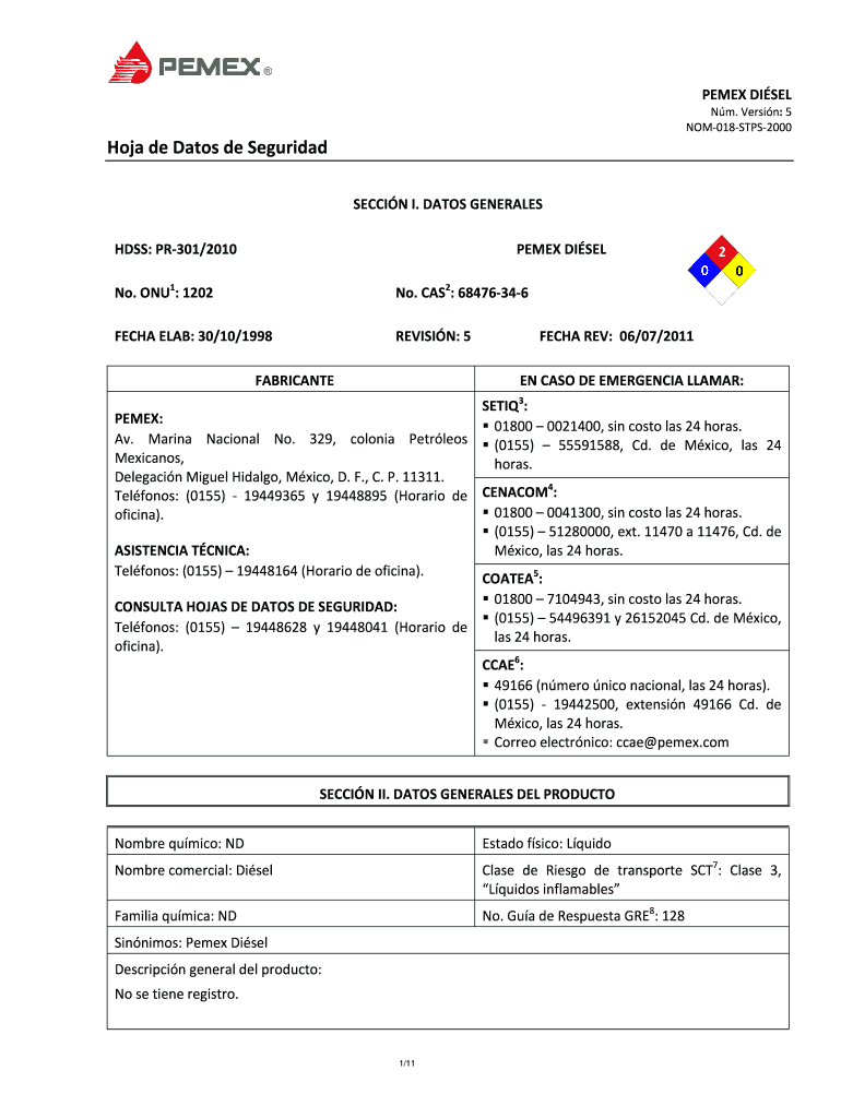  PEMEX DI SEL 2000-2024