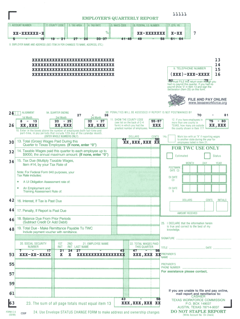 Form C 3 Instructions