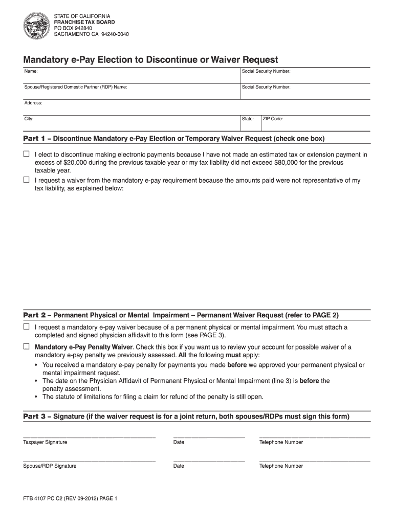 Ftb 4107  Form