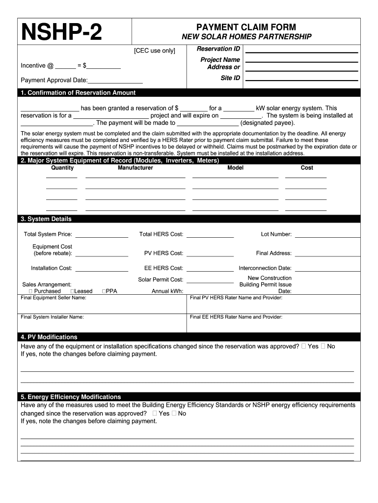 Nshp 2 Form