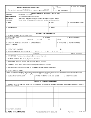 Army Ppw  Form