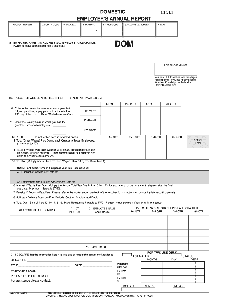 Get and Sign Texas C3dom 2007-2022 Form