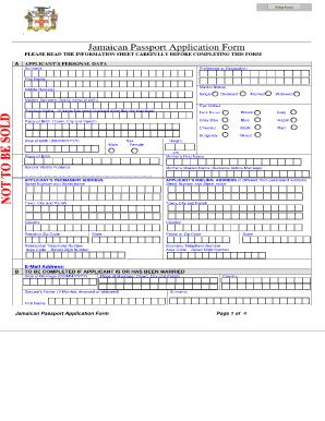 Jamaica Immigration Form PDF