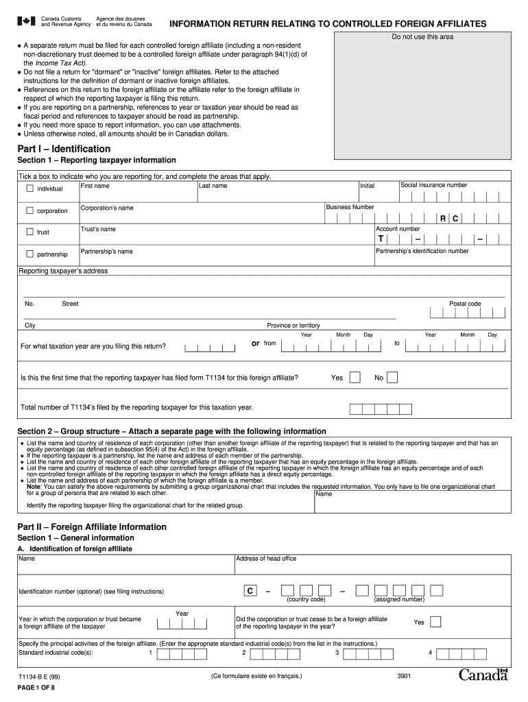  T1134b Filing Instructions 1999-2024