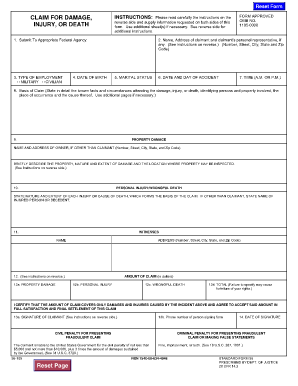 Army Sf 91 Fillable  Form