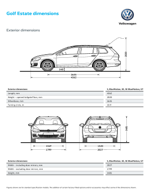 Vw Golf Estate Dimensions  Form