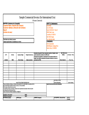 Como Llenar Un Invoice  Form