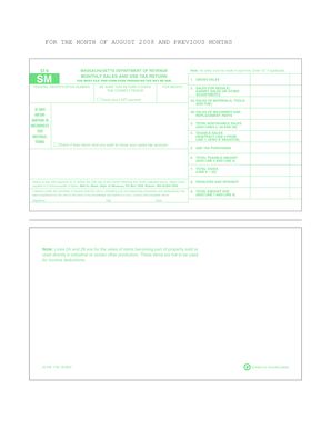 St 9 Massachusetts  Form