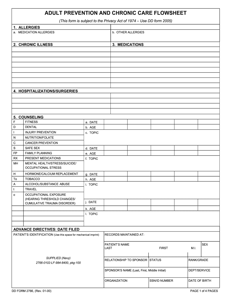 Dd Form 2766