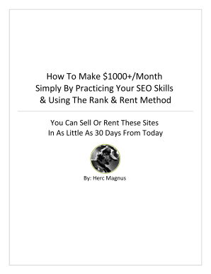Rank and Rent PDF  Form