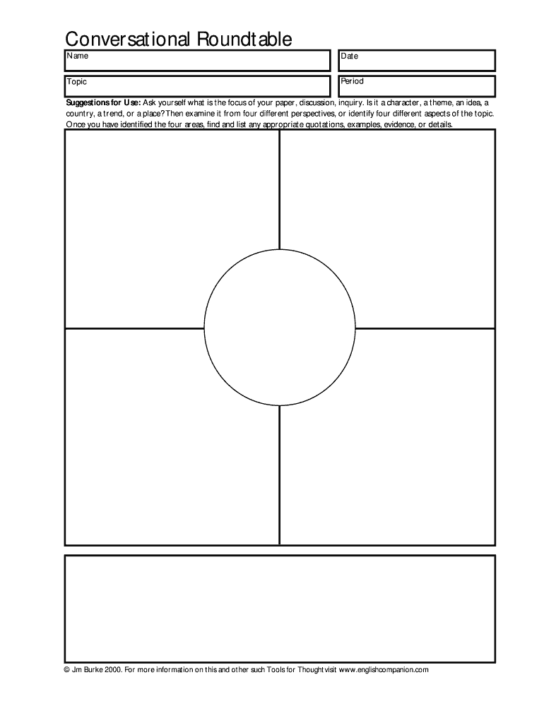 Conversation Roundtable Template  Form