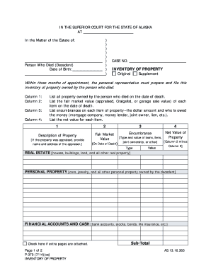 Alaska P 370  Form