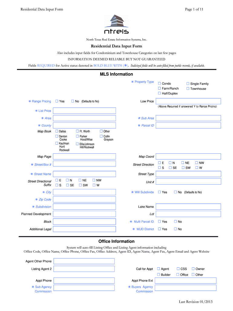 Get and Sign Ntreis 2013-2022 Form