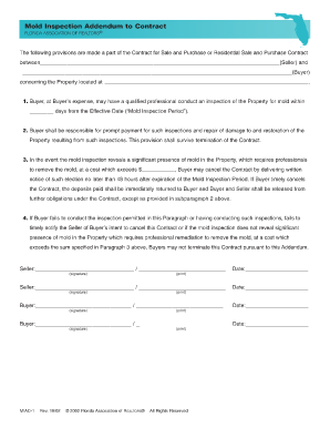 Florida Realtors Addendum to Contract PDF  Form