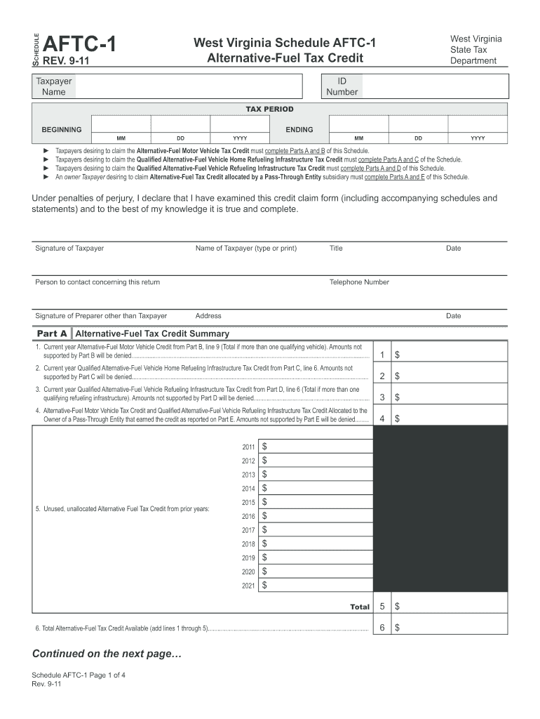  Wv Aftc 1 Instructions Form 2020