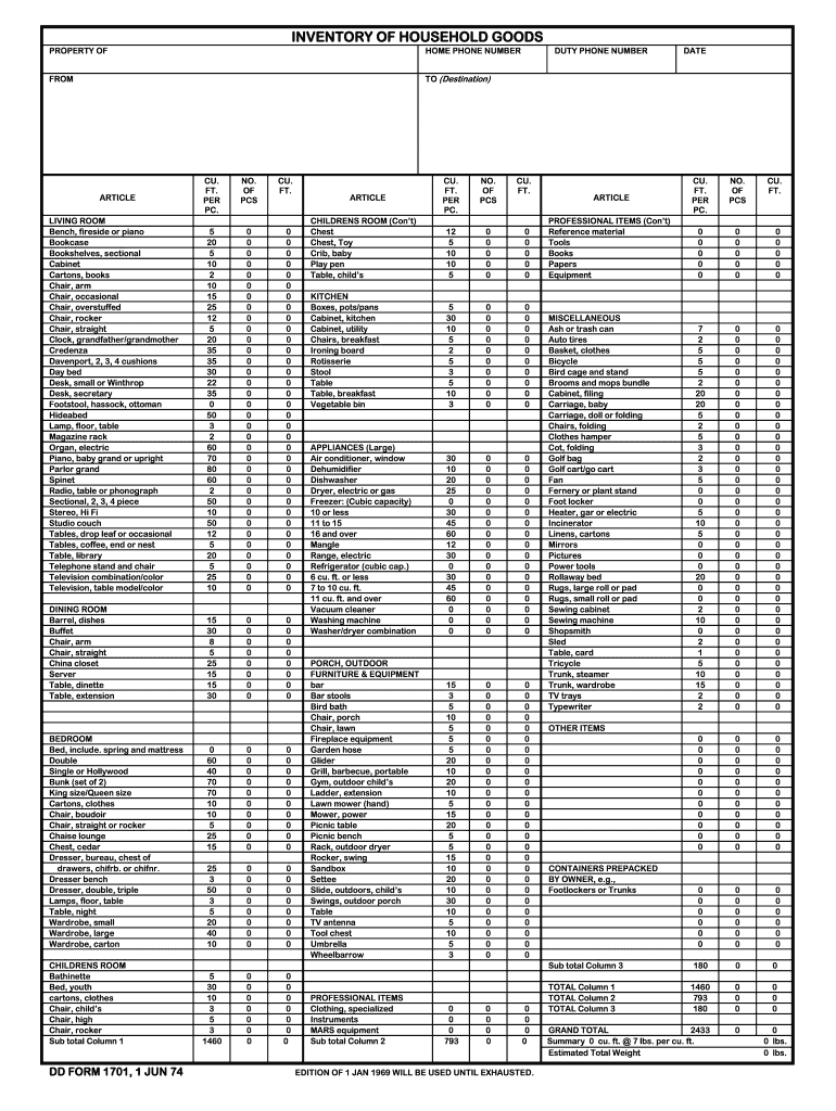 Army Mkt Inventory List  Form