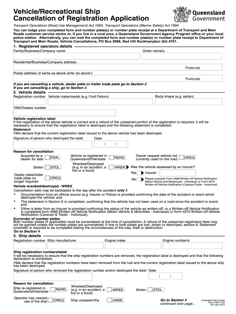  Qf3517 Qld Form 2012