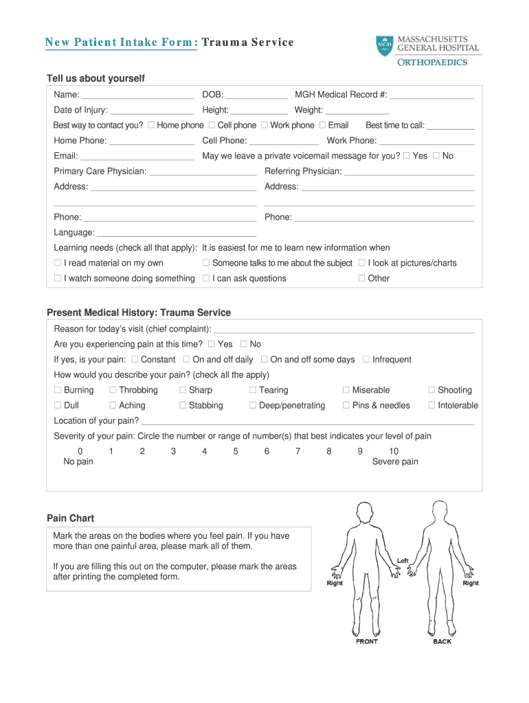 Medical Intake Form