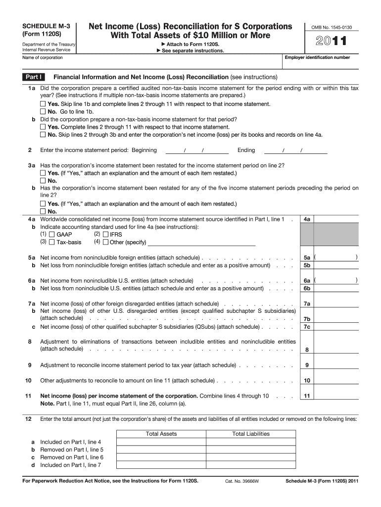  Form 1120 Fillable 2011