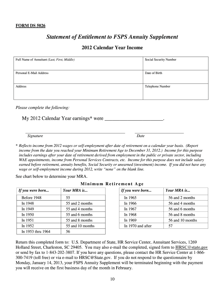 Ds 5026 Form
