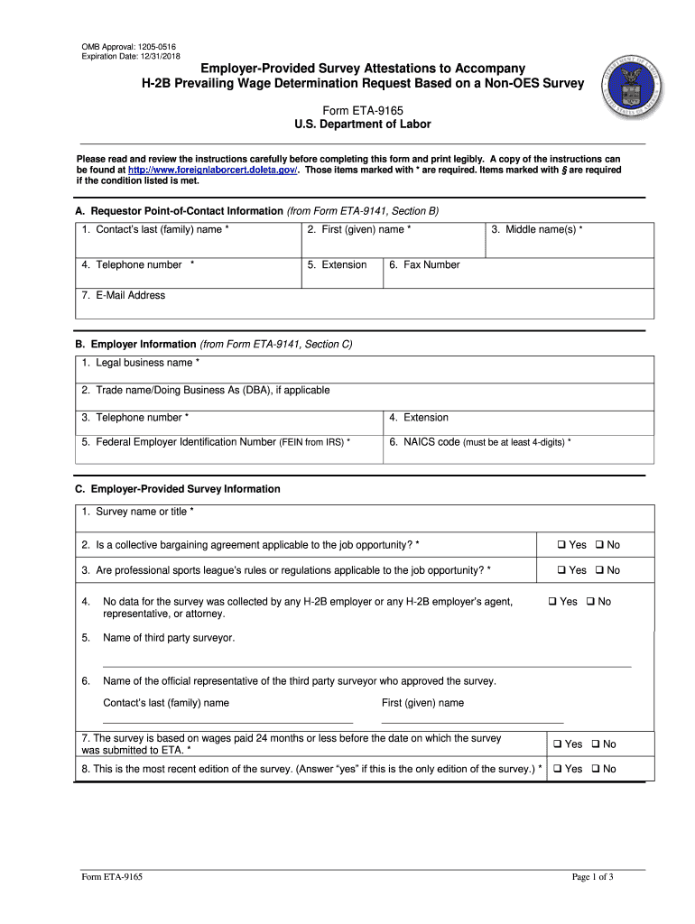  Form ETA 9165  Foreignlaborcert Doleta 2018